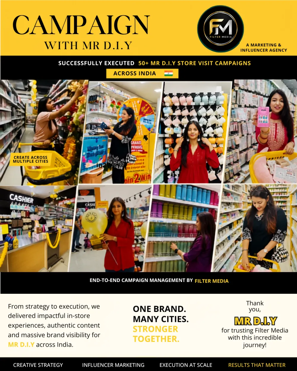 MR D.I.Y store visit campaigns across India